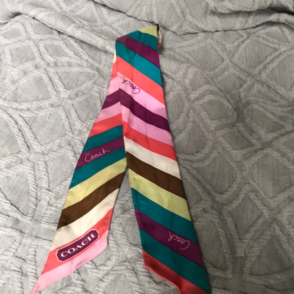 COACH Multi-colored Silky Ribbon